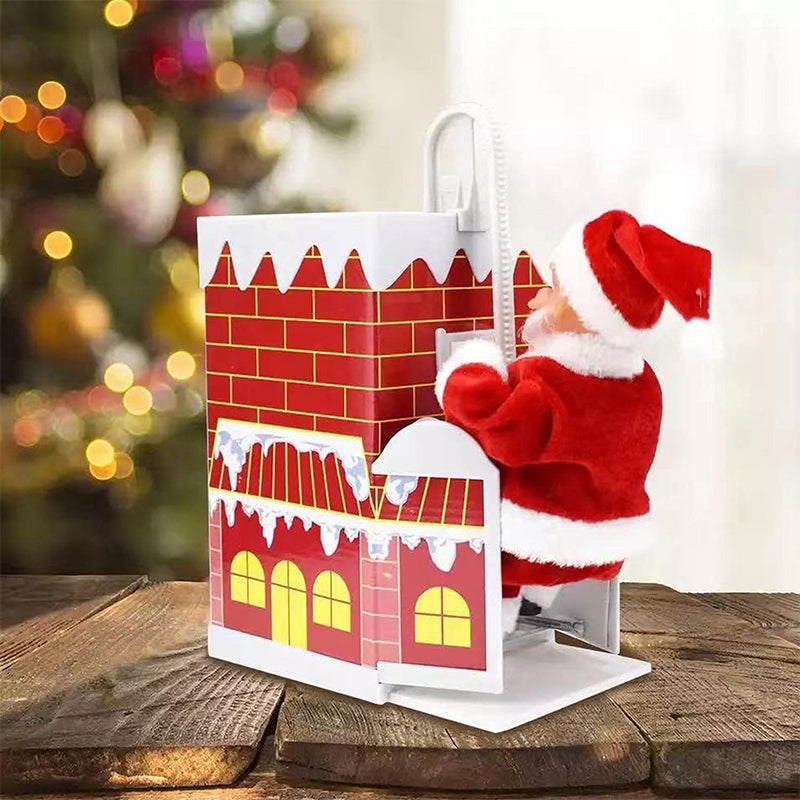 🎅Electric Santa Claus Climbing Ladder with Music