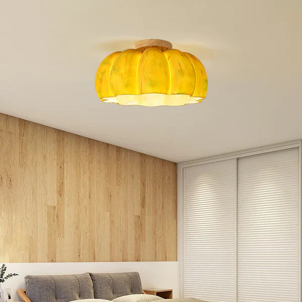 Miravique Pumpkin Ceiling Light