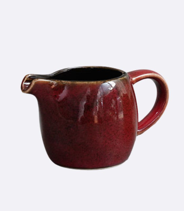 Handcrafted Ceramic Gravy Boat Pitcher - 80ml / 2.7 fl oz Capacity, Dishwasher-Safe Stoneware in Multiple Colors