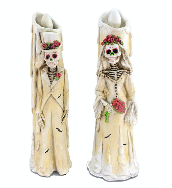 Candle LED Lights Horror Candle Skull Couple Props