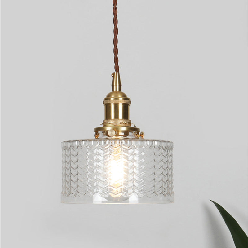 Miravique Stunning Cylinder Glass Pendant Light