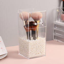 Pearl Beads Makeup Brush Organizer