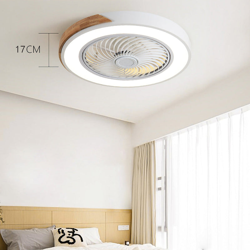 Miravique Wood Ceiling Fans With LED Lights