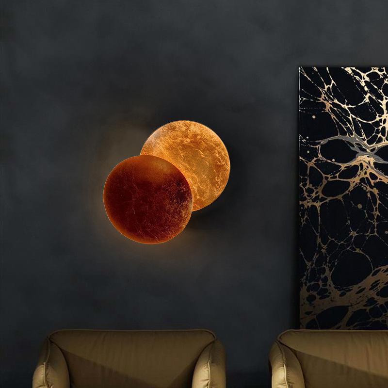 Creative Rotatable Moon Phase Wall Lamp