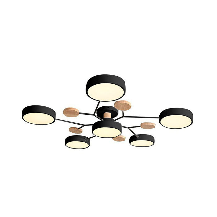 Miravique Iron LED Semi-Flush Ceiling Light