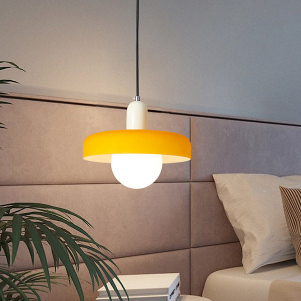 Minimalist Pastel Milk Glass Penadant Light