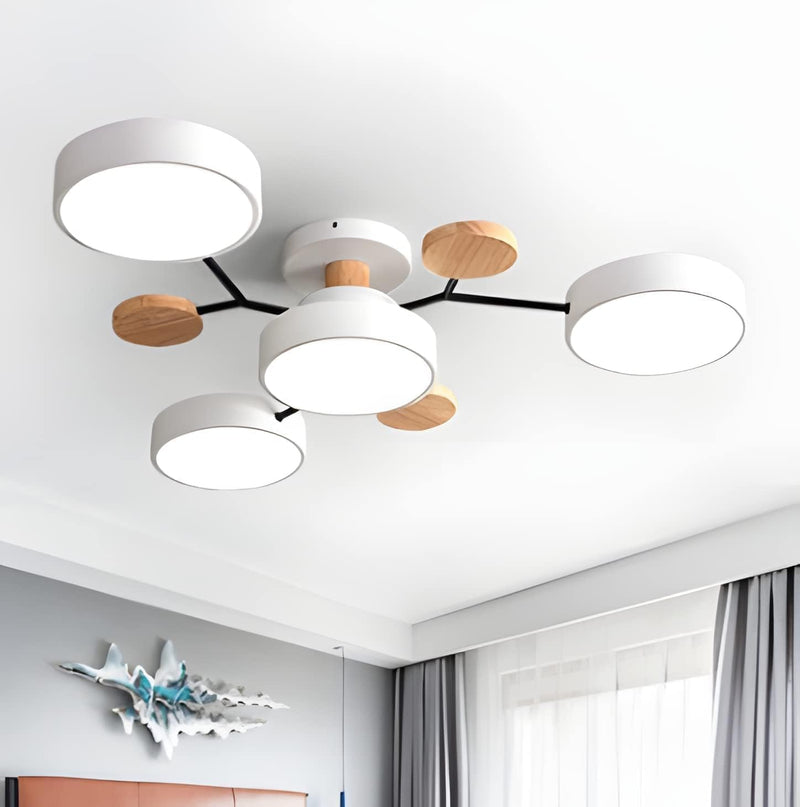 Miravique Iron LED Semi-Flush Ceiling Light