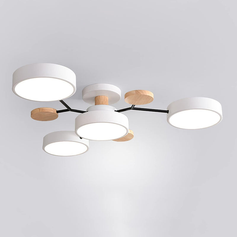 Miravique Iron LED Semi-Flush Ceiling Light