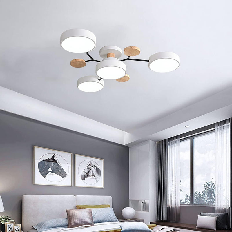 Miravique Iron LED Semi-Flush Ceiling Light