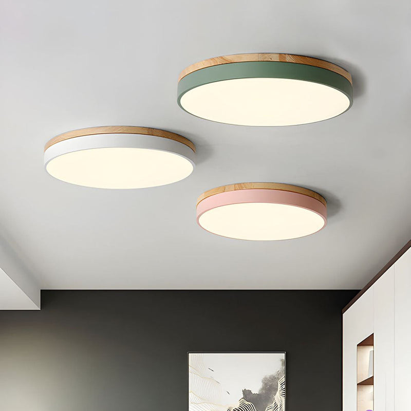 Miravique Round Shape Flush Mount Ceiling Lights