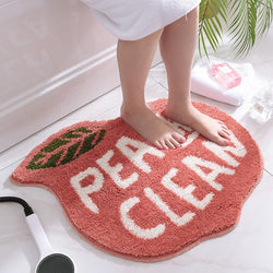 Peachy Clean Non-Slip Peach Absorbent Bath Mat