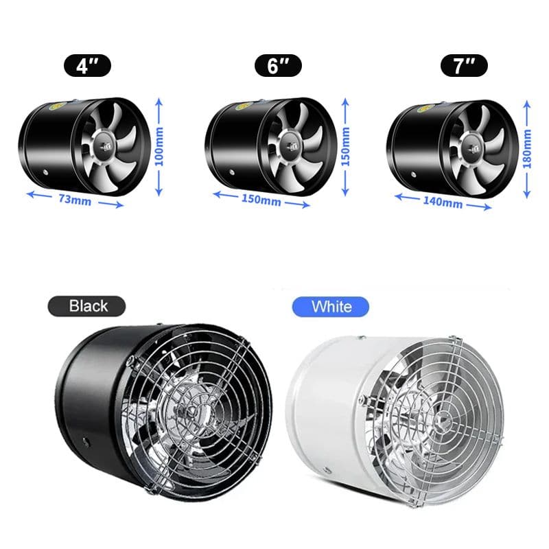 Powerful Silent Extractor Fan for Improved Indoor Air Quality - Ideal for Home and Office