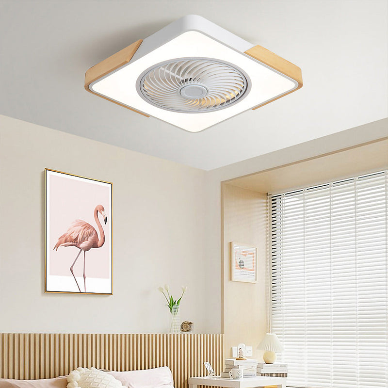 Miravique Wood Ceiling Fans With LED Lights