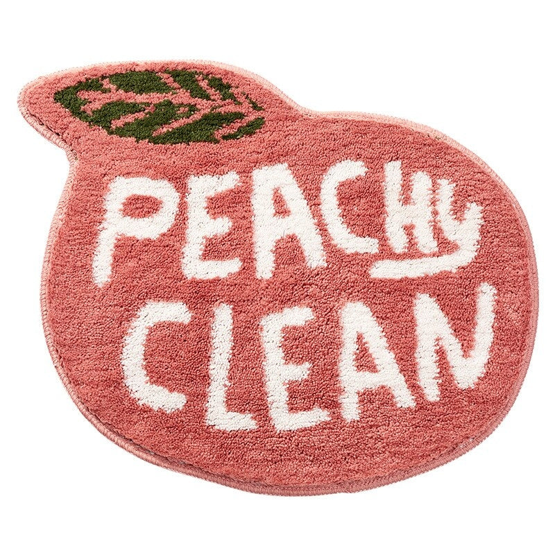 Peachy Clean Non-Slip Peach Absorbent Bath Mat