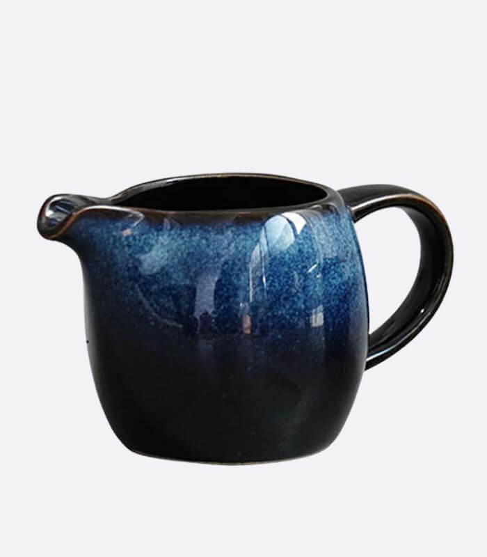 Handcrafted Ceramic Gravy Boat Pitcher - 80ml / 2.7 fl oz Capacity, Dishwasher-Safe Stoneware in Multiple Colors