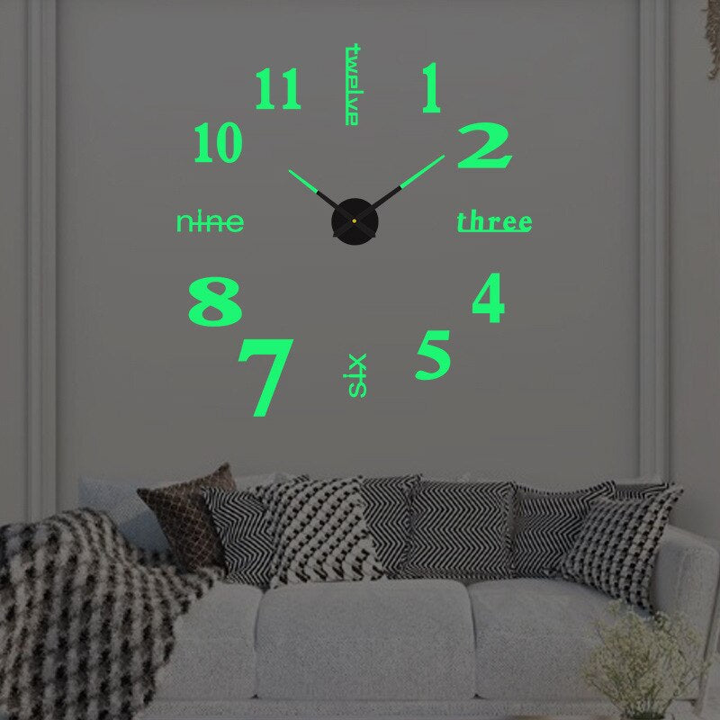 KreativDesign DIY Wall Clock - Unique Artistic Home Decor with Customizable Sizes and Colors