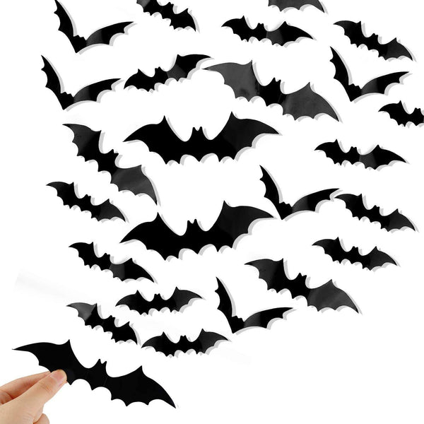 120-Piece: 3D Bat Halloween Decoration Stickers