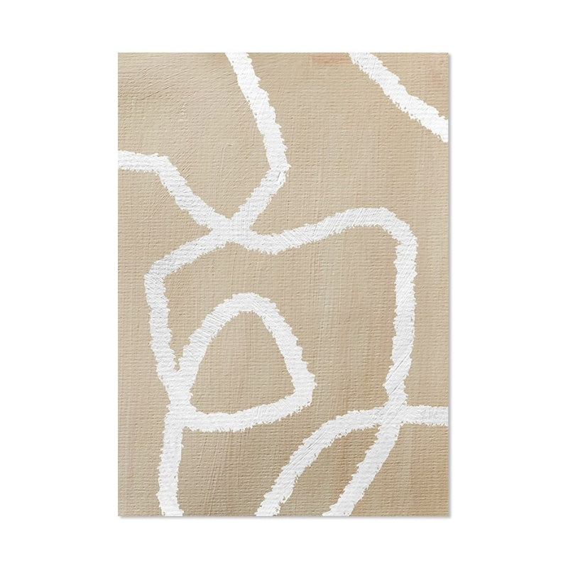 Neutral Beige Abstract Wall Art Poster Prints