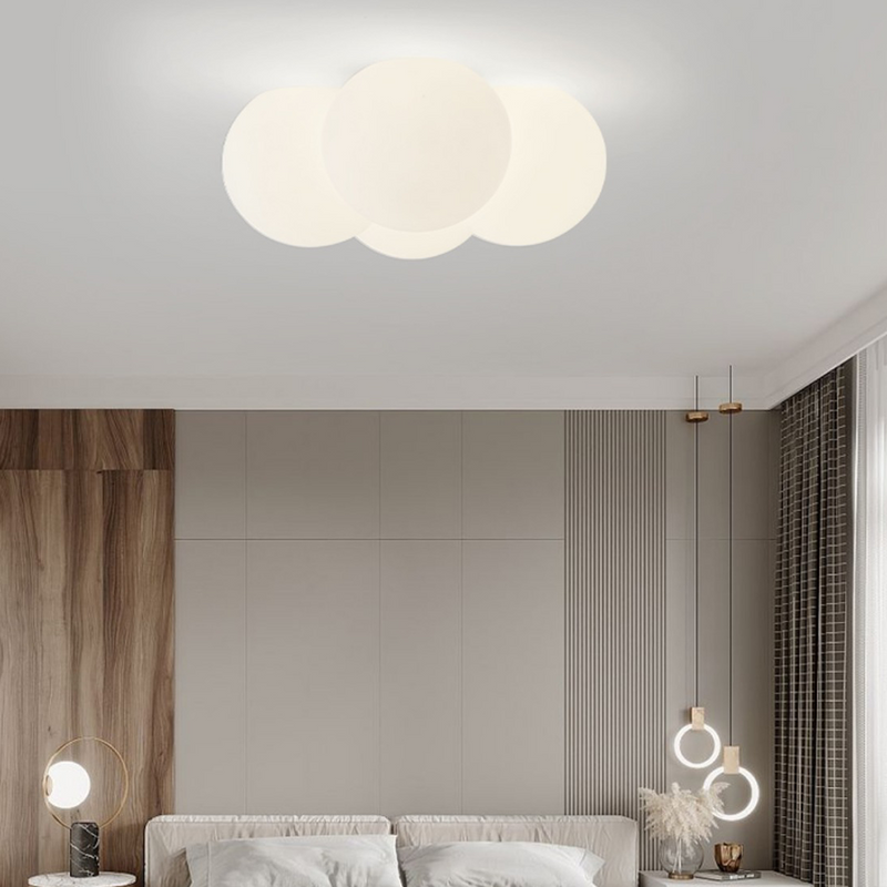 Miravique White Cloud Bubbles Ceiling Light - Modern LED Fixture for Living Room, Bedroom, Hallway