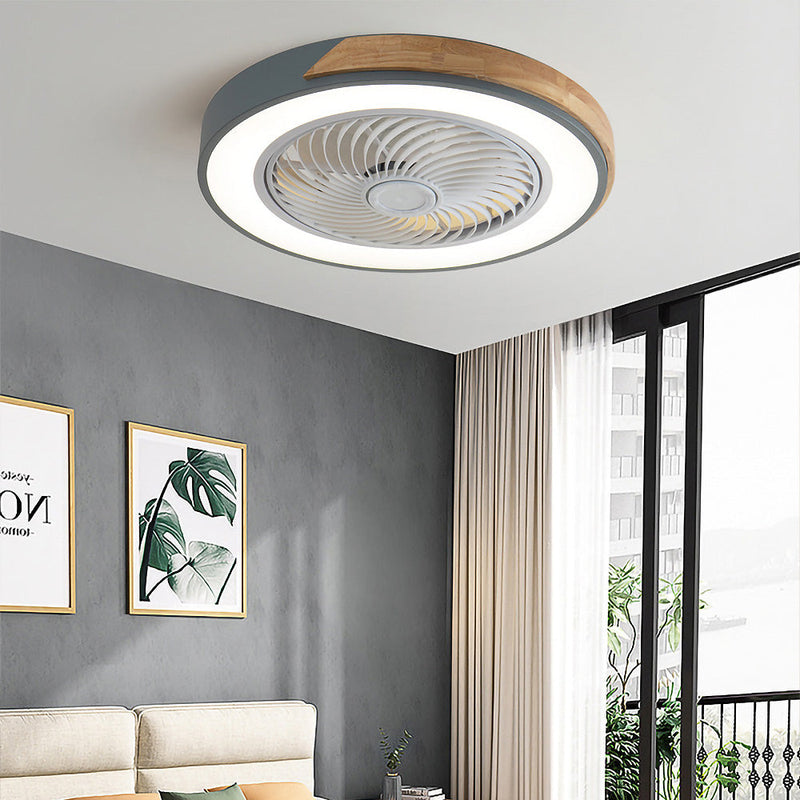 Miravique Wood Ceiling Fans With LED Lights