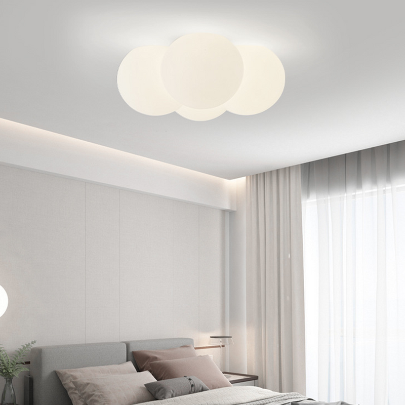 Miravique White Cloud Bubbles Ceiling Light - Modern LED Fixture for Living Room, Bedroom, Hallway