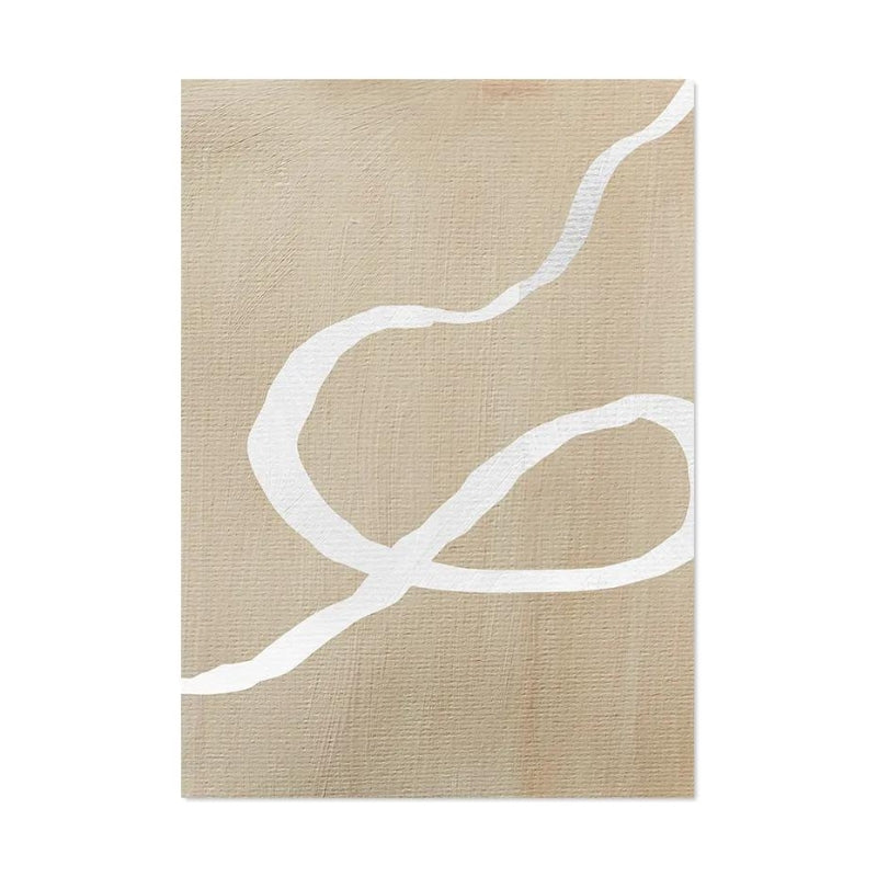 Neutral Beige Abstract Wall Art Poster Prints