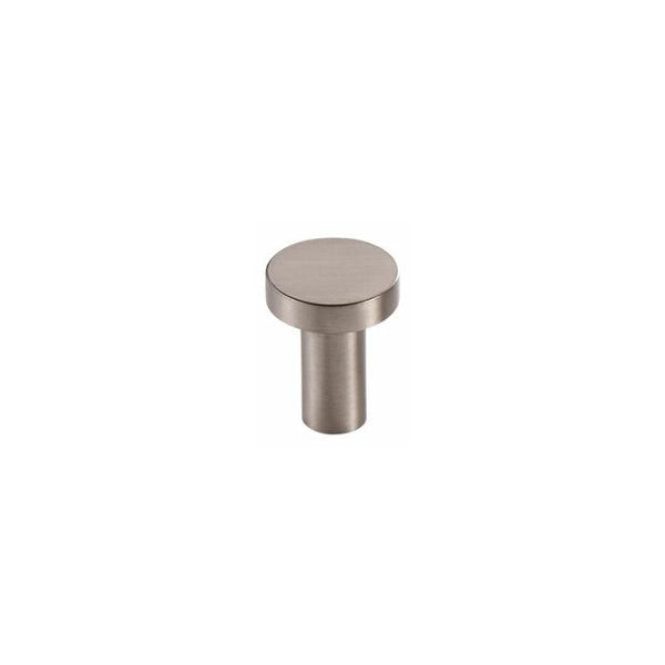 Miravique Brass Modern Brushed Nickel Round Wall Hooks