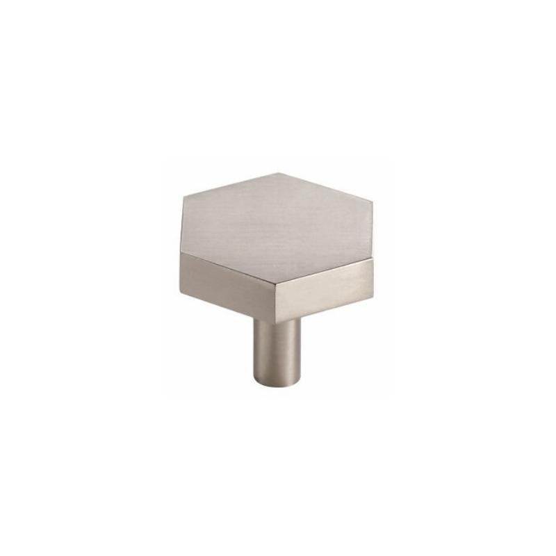 Miravique Brass Modern Brushed Nickel Hexagon Wall Hooks