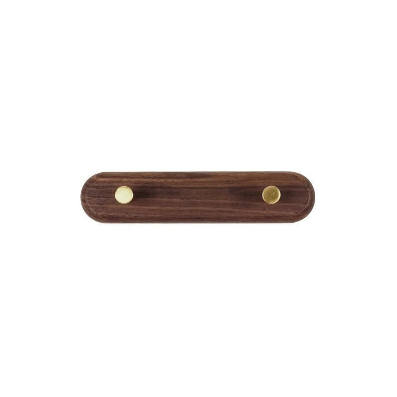 Miravique Natural Wood & Brass Wall Hook Racks