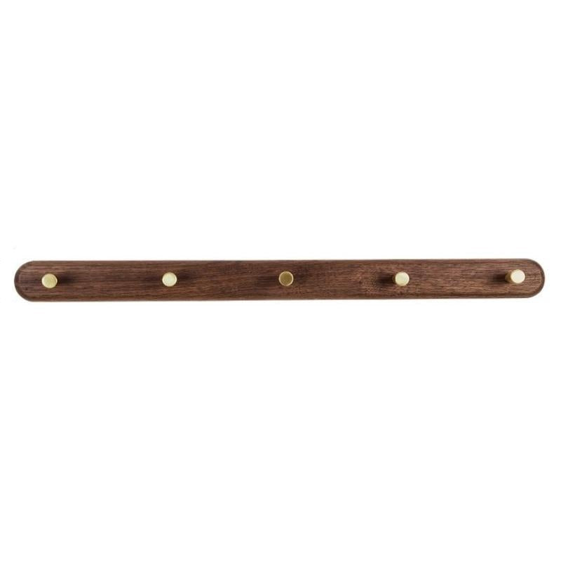 Miravique Natural Wood & Brass Wall Hook Racks