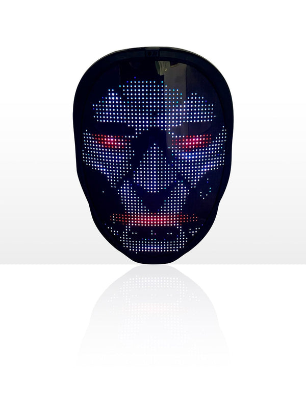 Bluetooth APP Full-color Led Face-changing Luminous Mask Halloween Mask