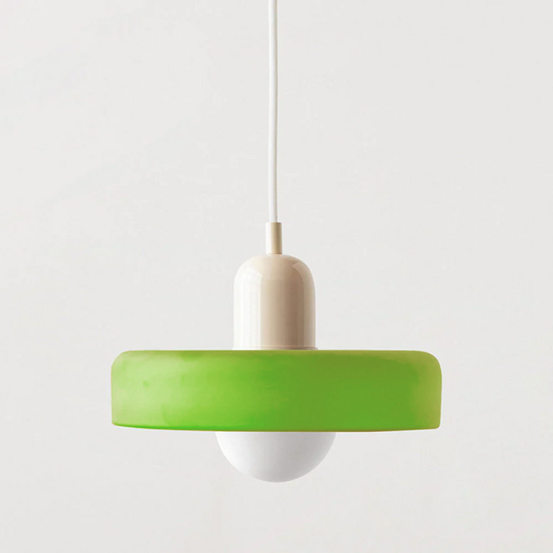 Bauhaus Pendant Lamp – Colored Glass Stylish Design