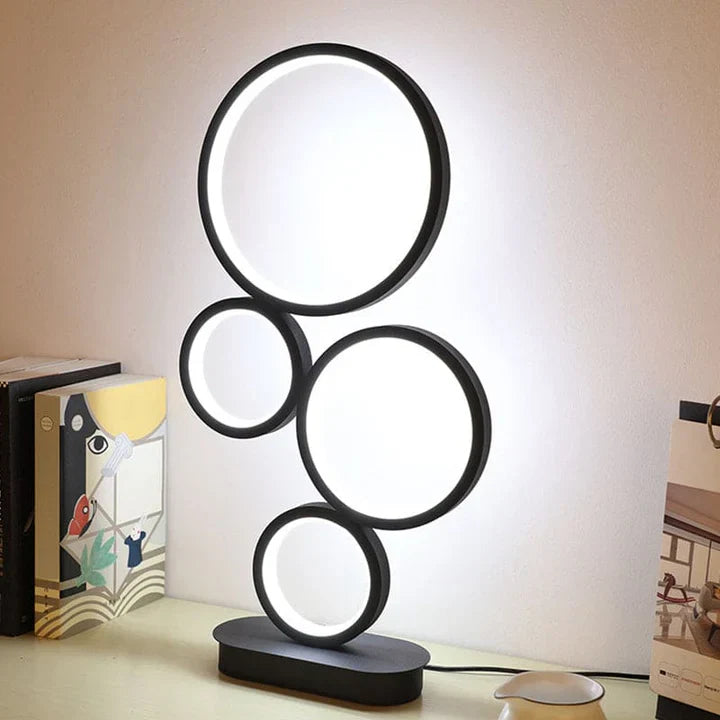 Ninalight – simple stacked table lamp with round base