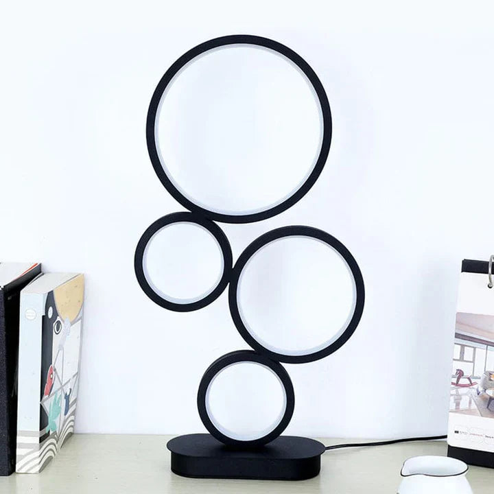 Ninalight – simple stacked table lamp with round base