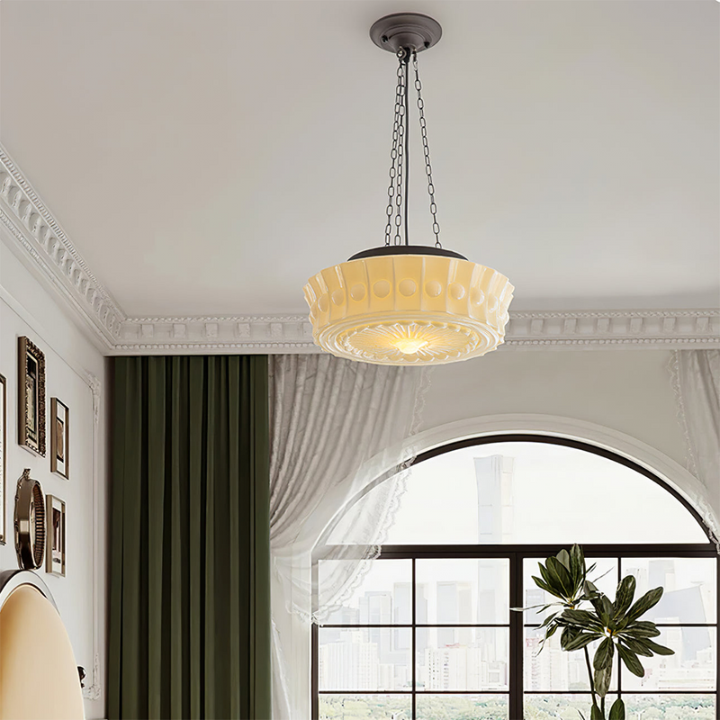 Miravique Vintage Round Pendant Light