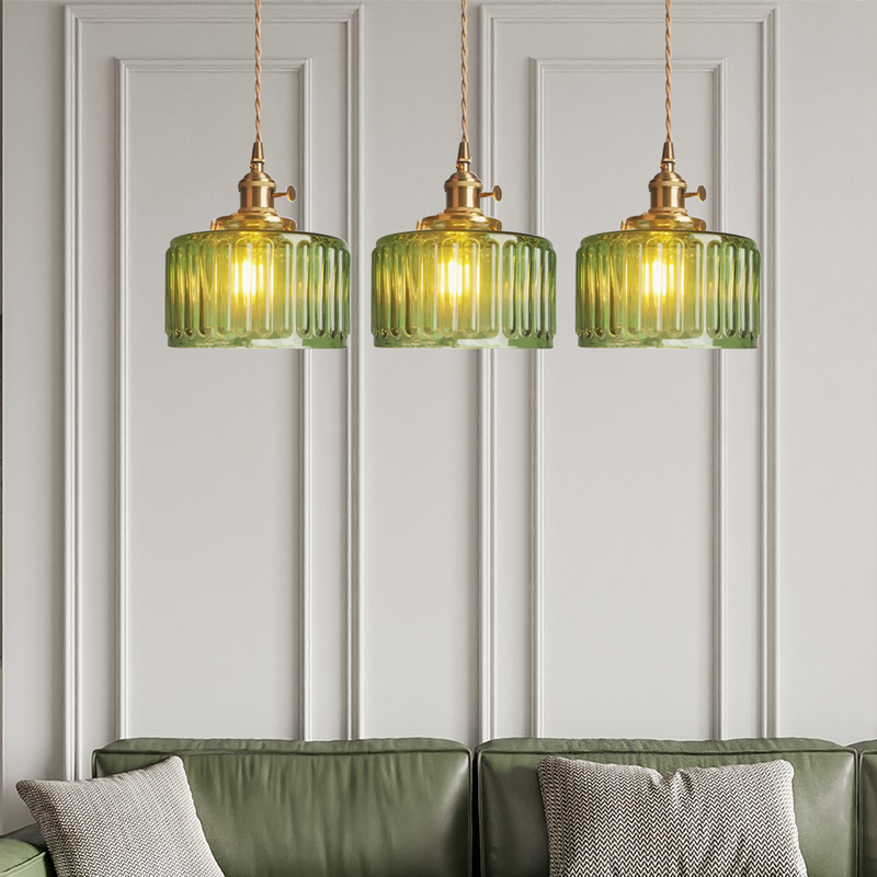 Miravique Stunning Cylinder Glass Pendant Light