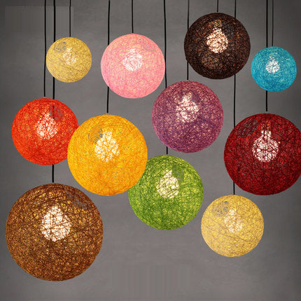 Multi-Colored LED Restaurant Pendant Ball Lights