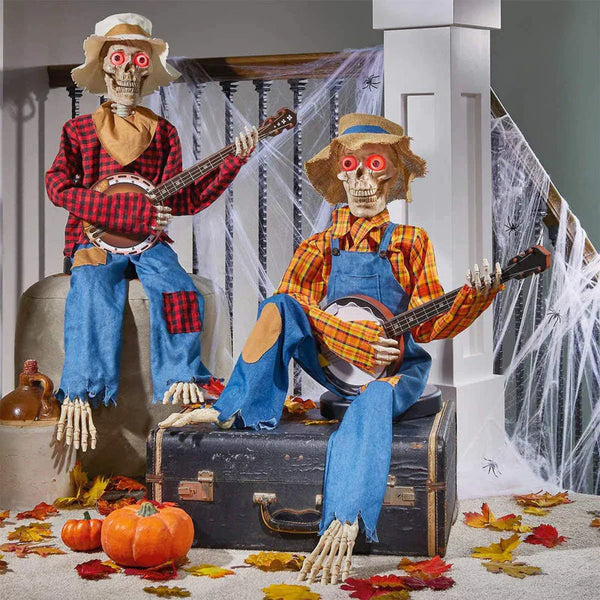 Skeleton decoration - GrimPickers - Dueling Banjo - Comical Musical Chaos