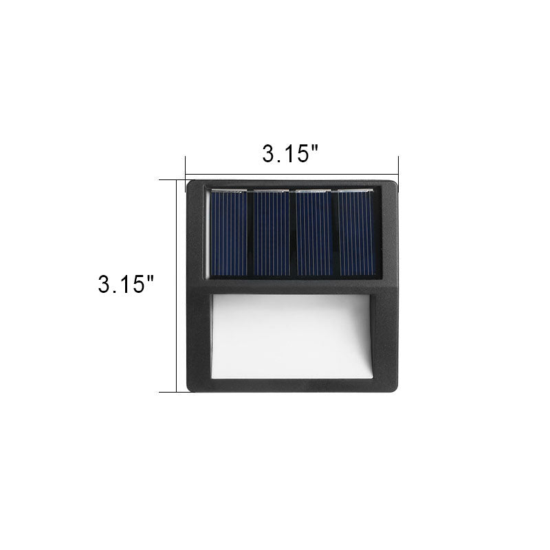 LED Solar - Outdoor Patio Step Lights, Round, Square, Waterproof