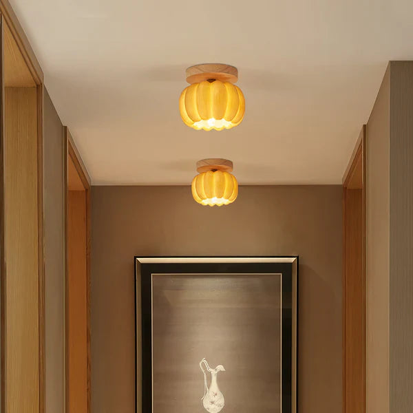 Miravique Pumpkin Ceiling Light