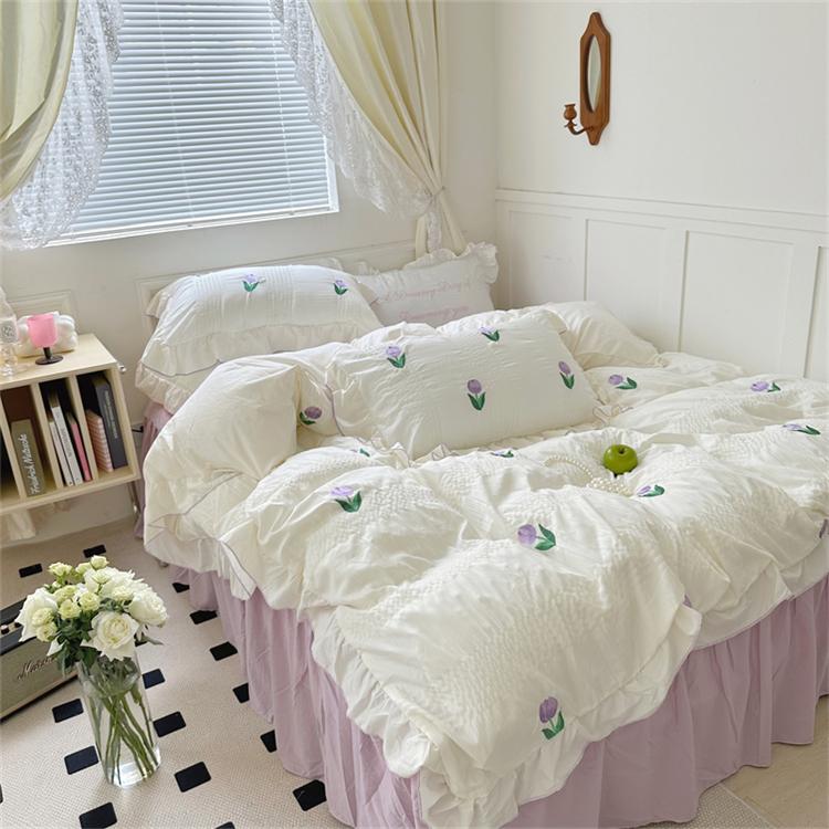 Coquette Room Tulip Ruffle Bedding Set