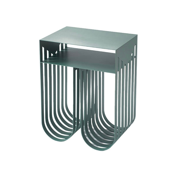 Miravique Modern Abstract Metal Side Table