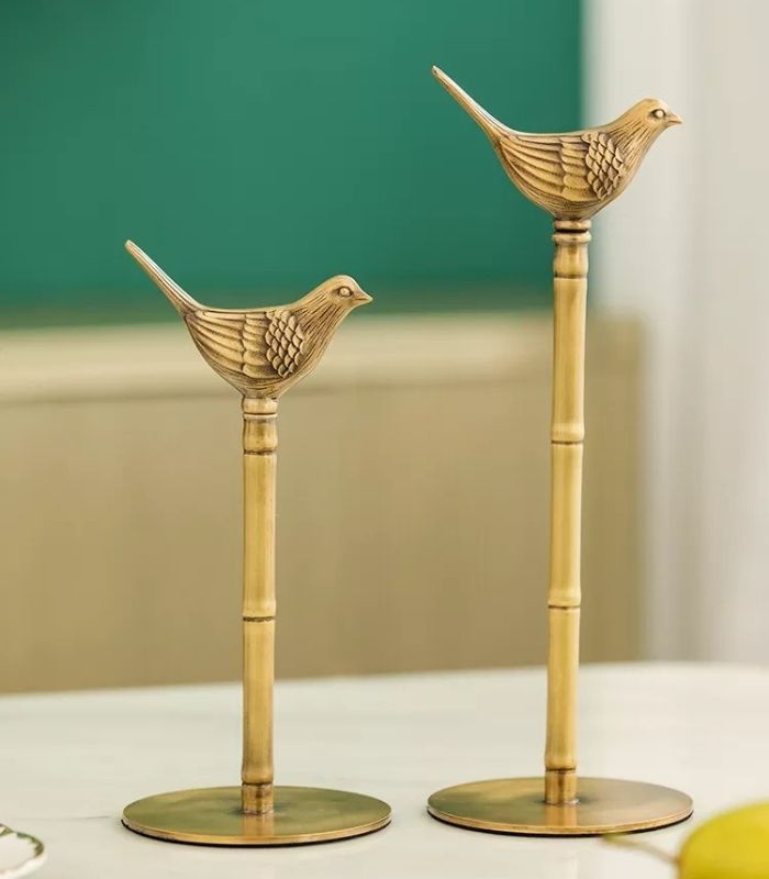 Elegant Solid Brass Paper Towel Holder – Charming Bird Design