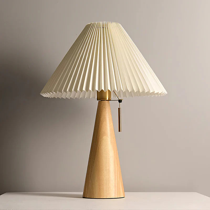 Retro Pleated Umbrella Table Lamp