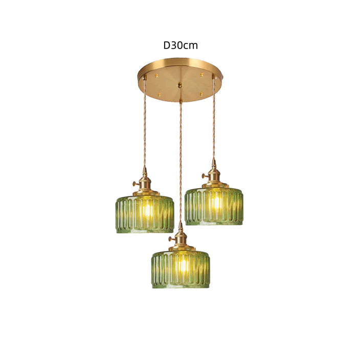 Miravique Stunning Cylinder Glass Pendant Light