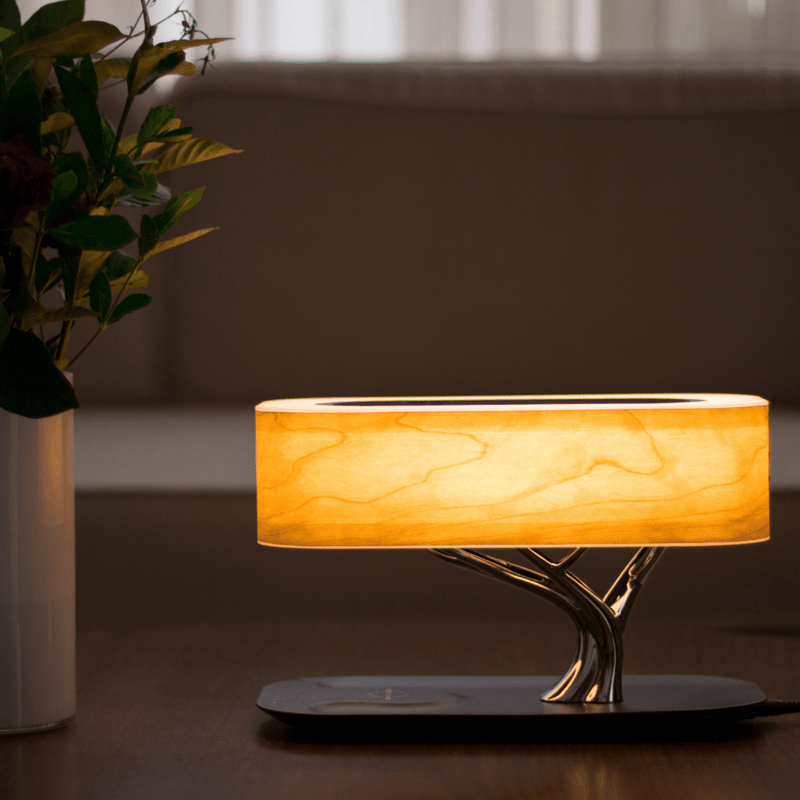 Miravique Tree Wireless Charger & Speaker Table Lamp