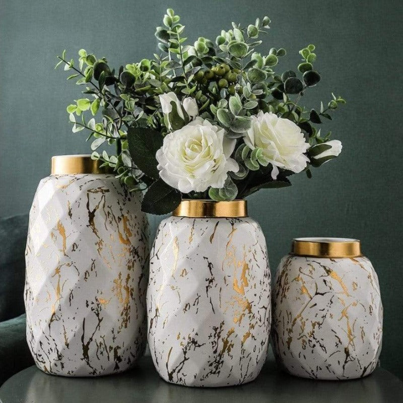 Radiate Marble Vase