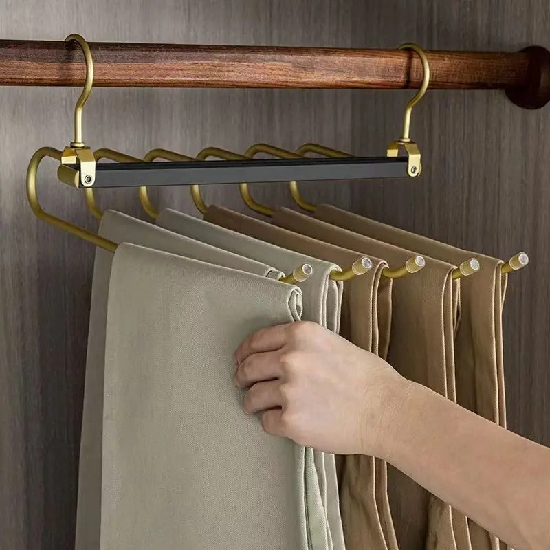 Miravique Aluminum Space Saving Pant Hangers