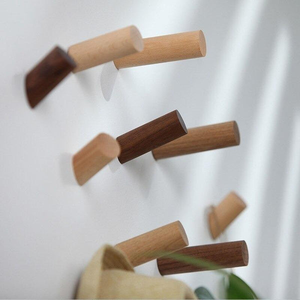 Miravique Wooden Peg Wall Hooks