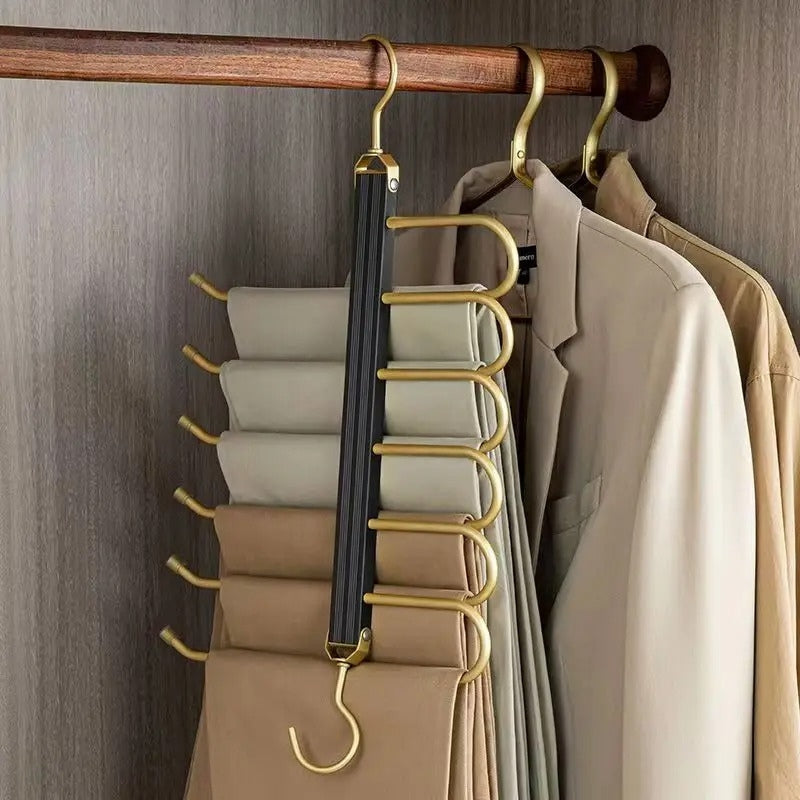 Miravique Aluminum Space Saving Pant Hangers